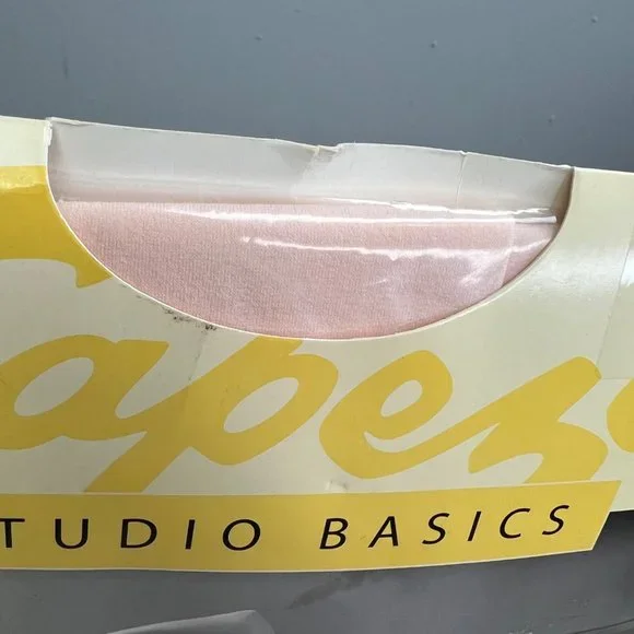 Capezio Studio Basics Ballet Pink Tights Small Adult Footed Semi Opaque 1825 - Picture 5 of 6